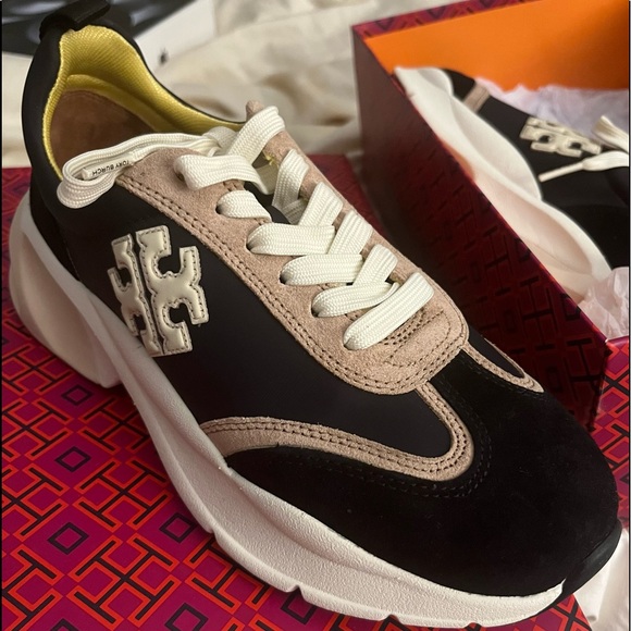NEW IN BOX! Tory Burch: Good Luck Trainer (Color: Black/Cream, Size: 7.5 US) - Picture 10 of 15